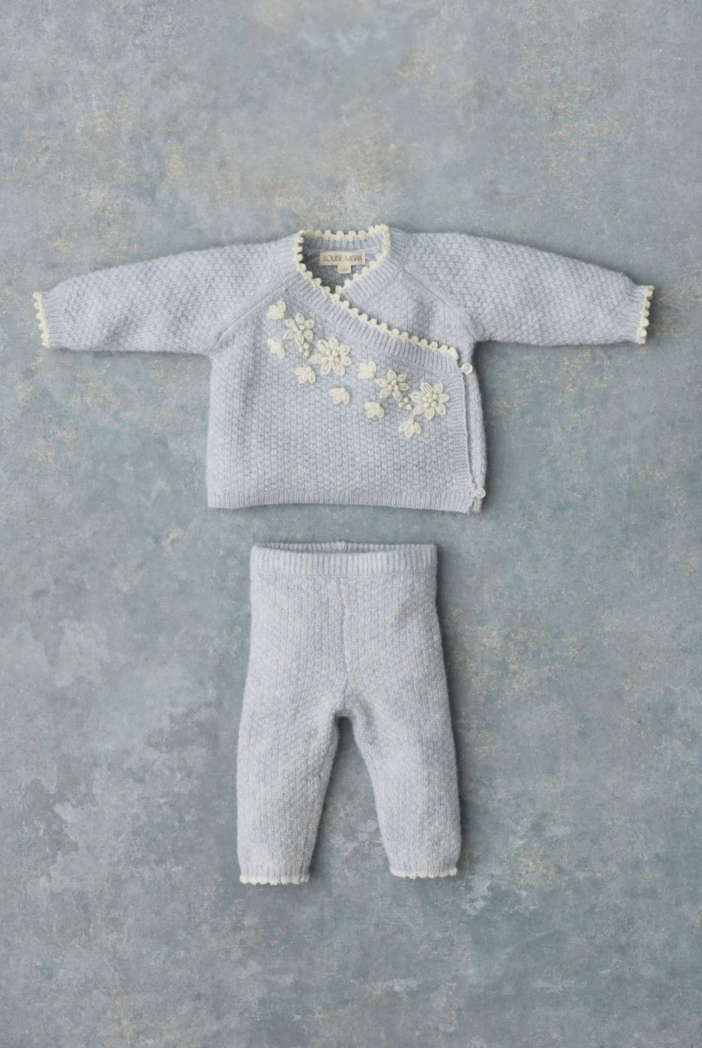 Set pull et legging bébé LILANA bleu LOUISE MISHA
