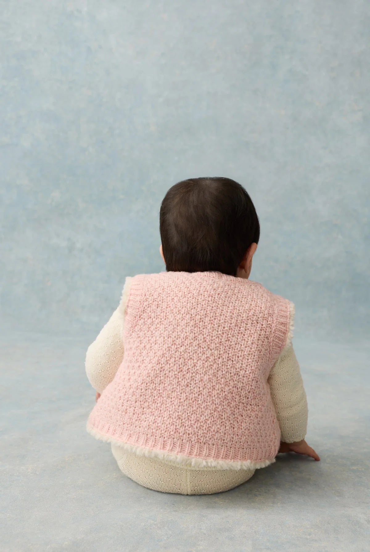 Veste sans manches réversible YOLETTE rose poudré LOUISE MISHA
