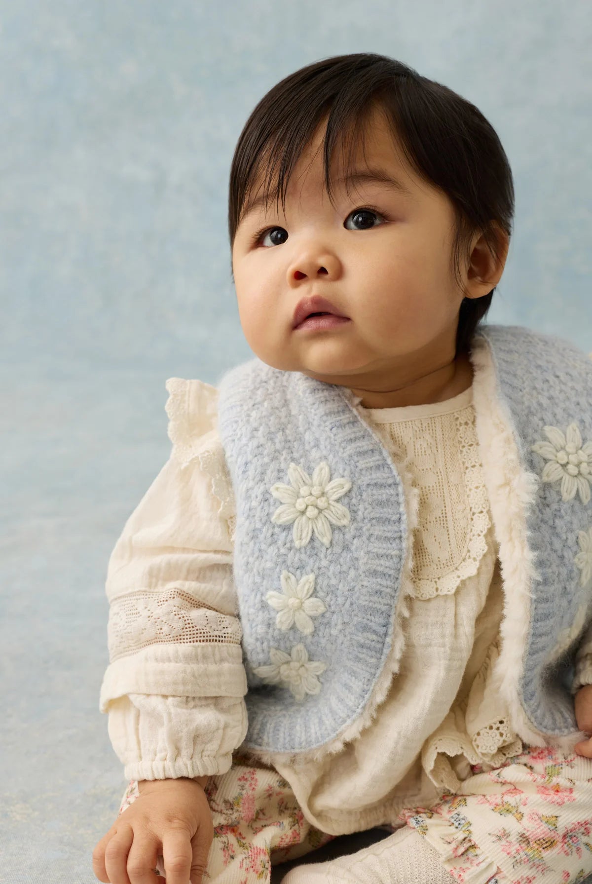 Veste sans manches réversible YOLETTE bleu LOUISE MISHA
