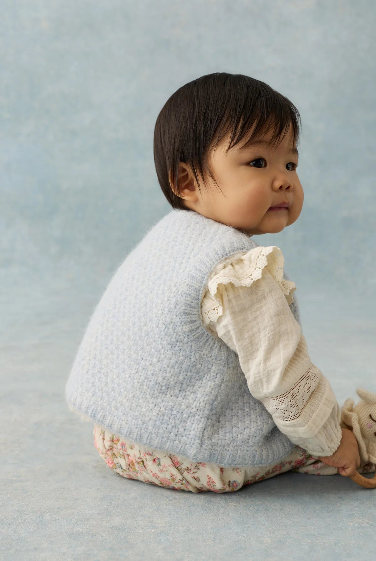 Veste sans manches réversible YOLETTE bleu LOUISE MISHA