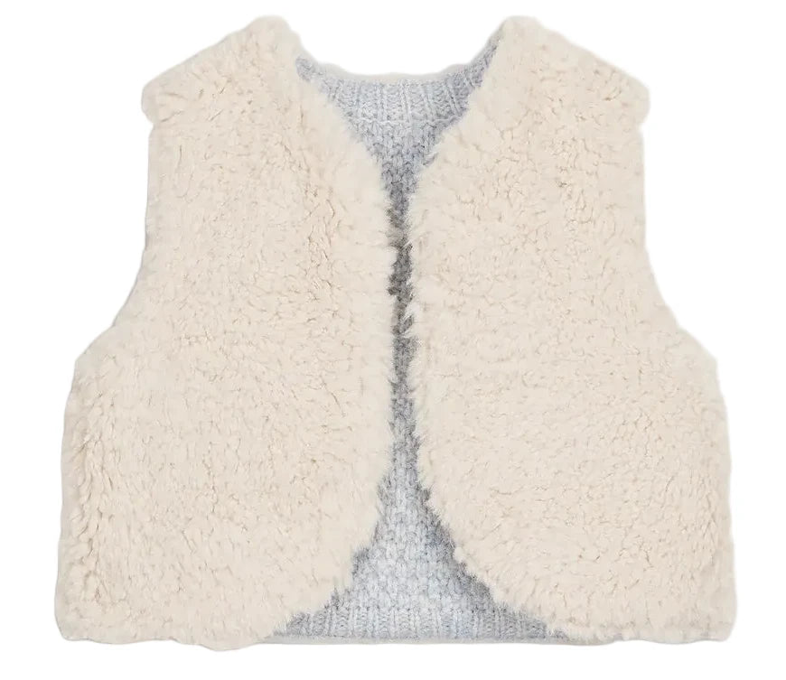 Veste sans manches réversible YOLETTE bleu LOUISE MISHA
