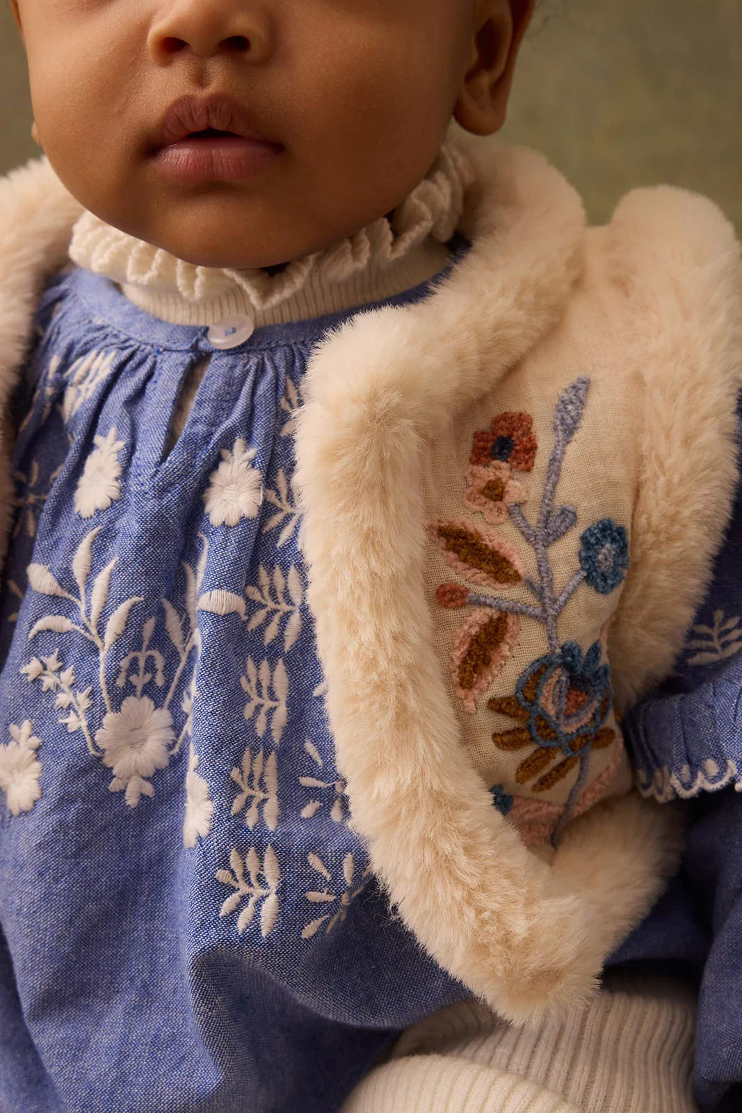 Veste réversible sans manches crème LIBRANA LOUISE MISHA