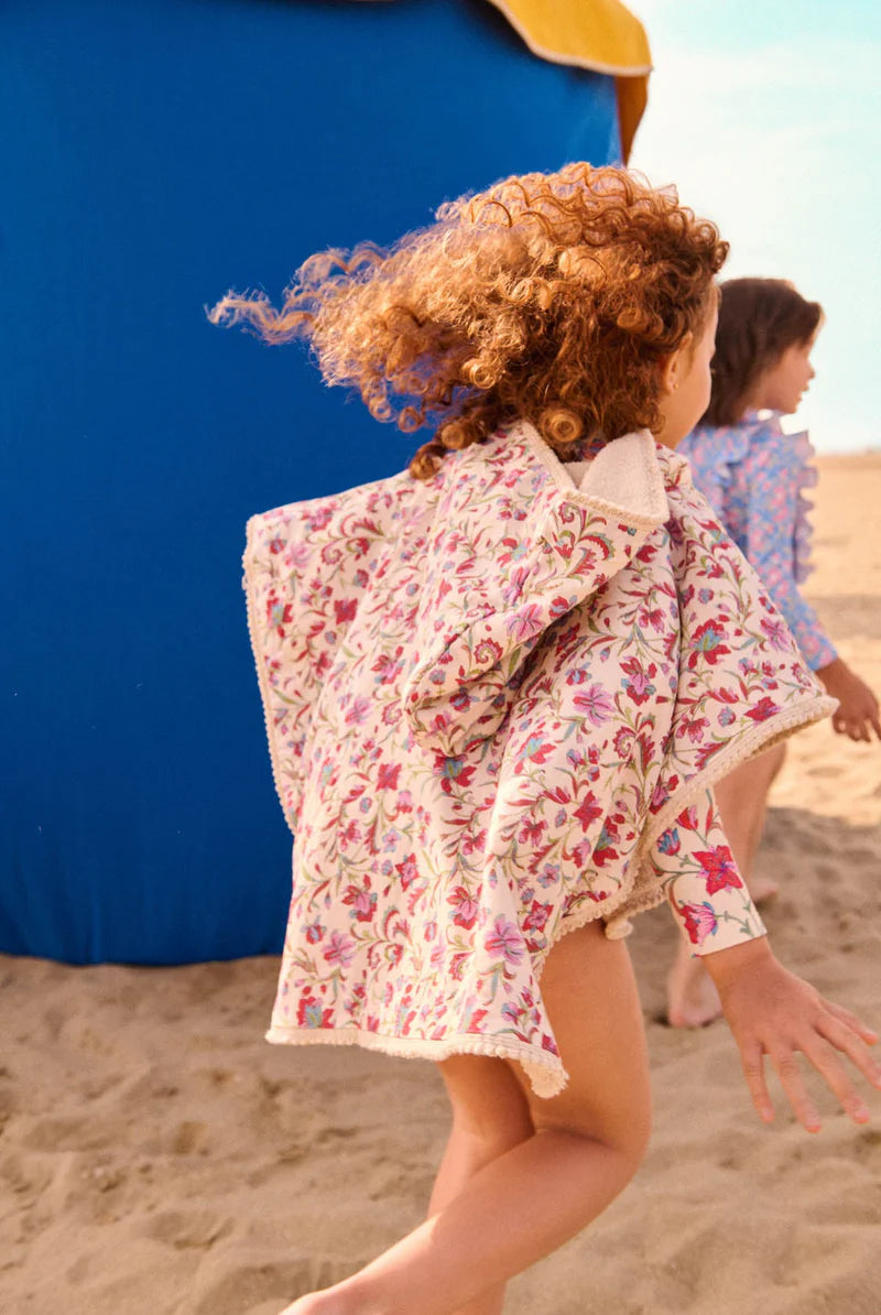 Poncho de bain MAEL cream floral haven LOUISE MISHA