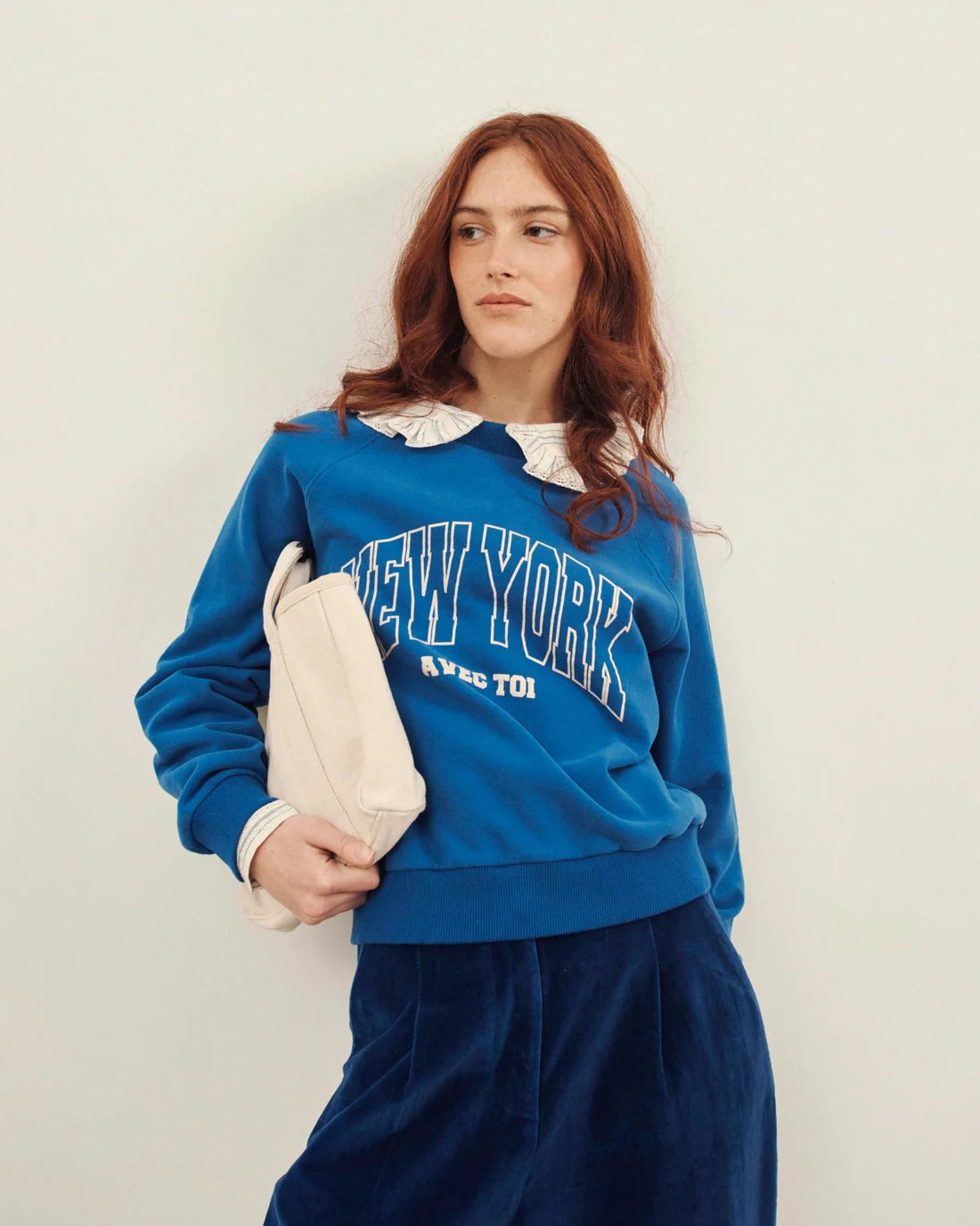 Sweat New York ADULTE bleu EMILE & IDA