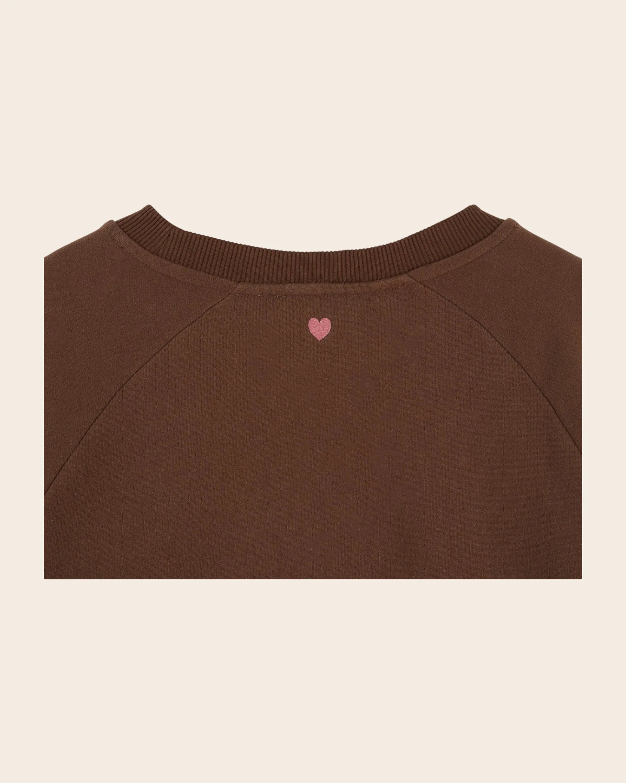 Sweat un jour en rose ADULTE Marron EMILE & IDA