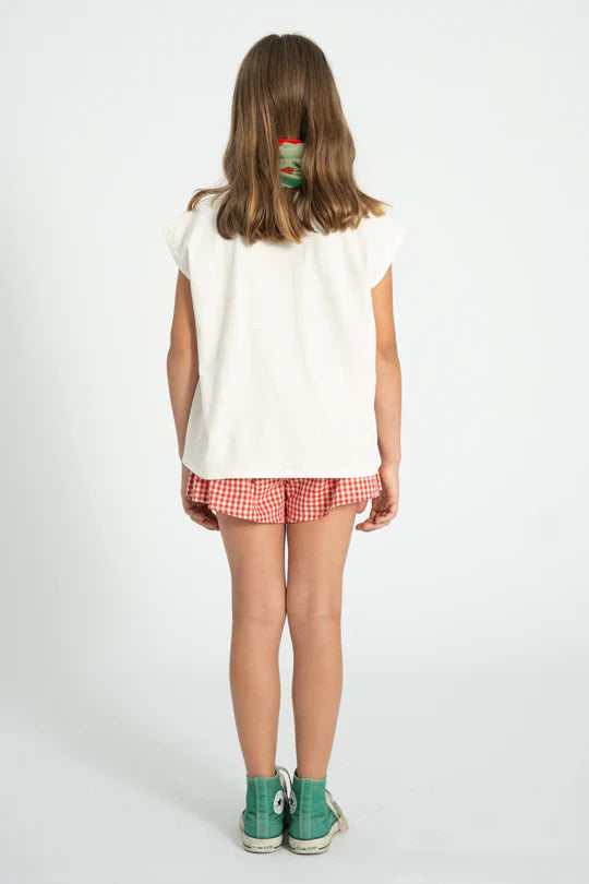 Tshirt sans manches APPLE ecru PIUPIUCHICK