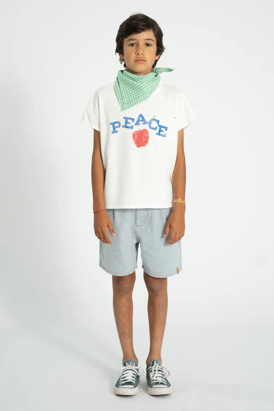 Tshirt PEACE ecru PIUPIUCHICK