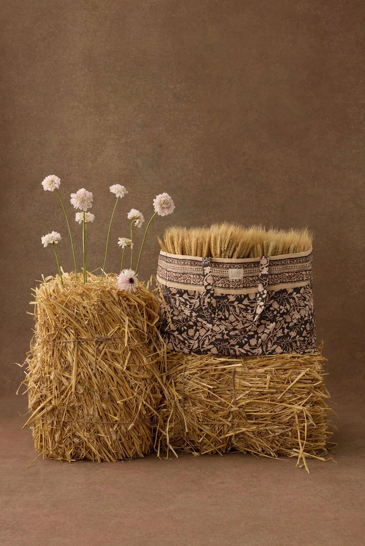 Tote bag BEVERLY  Black Blooming Woods LOUISE MISHA