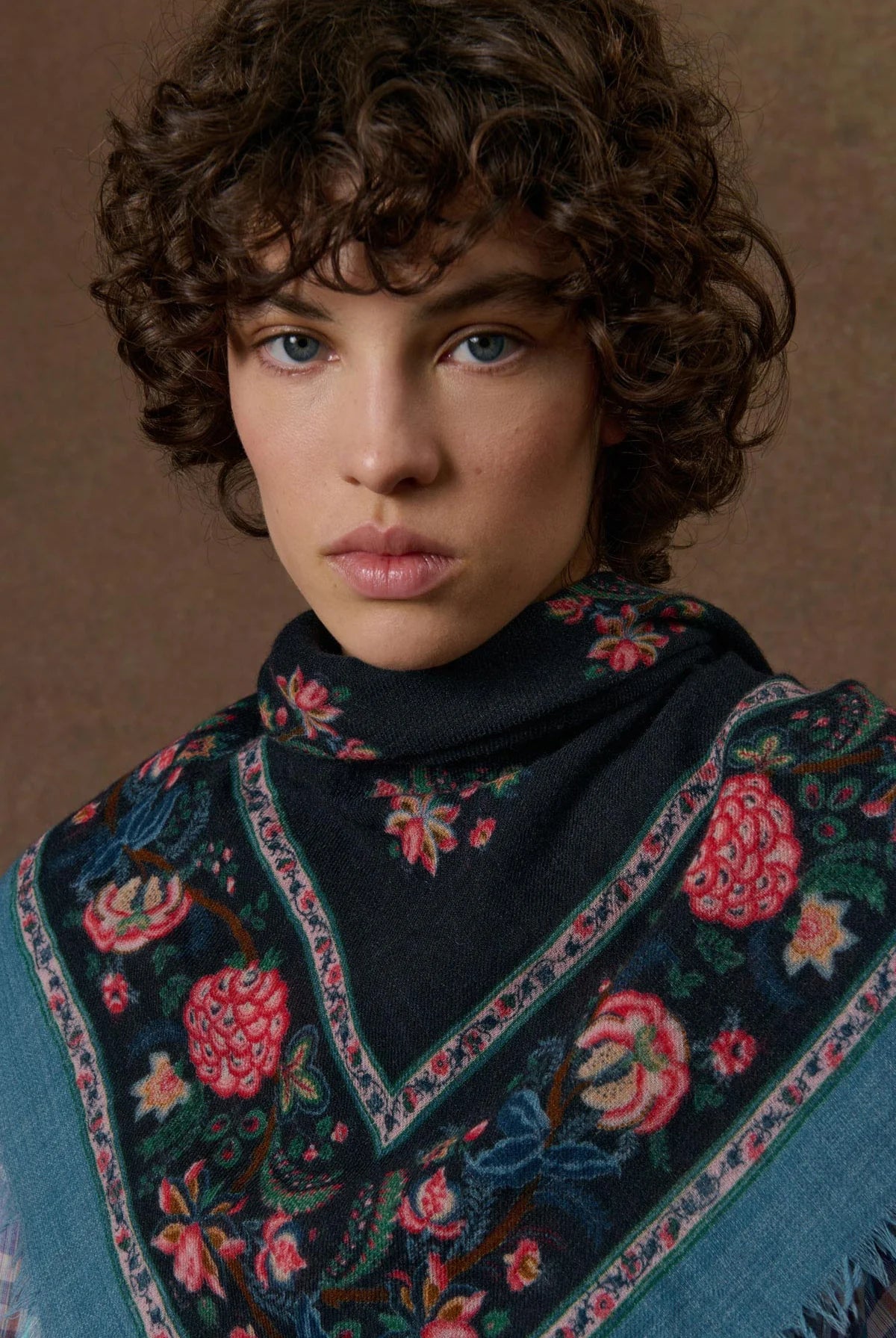 Foulard MEKNESS bleu marine LOUISE MISHA