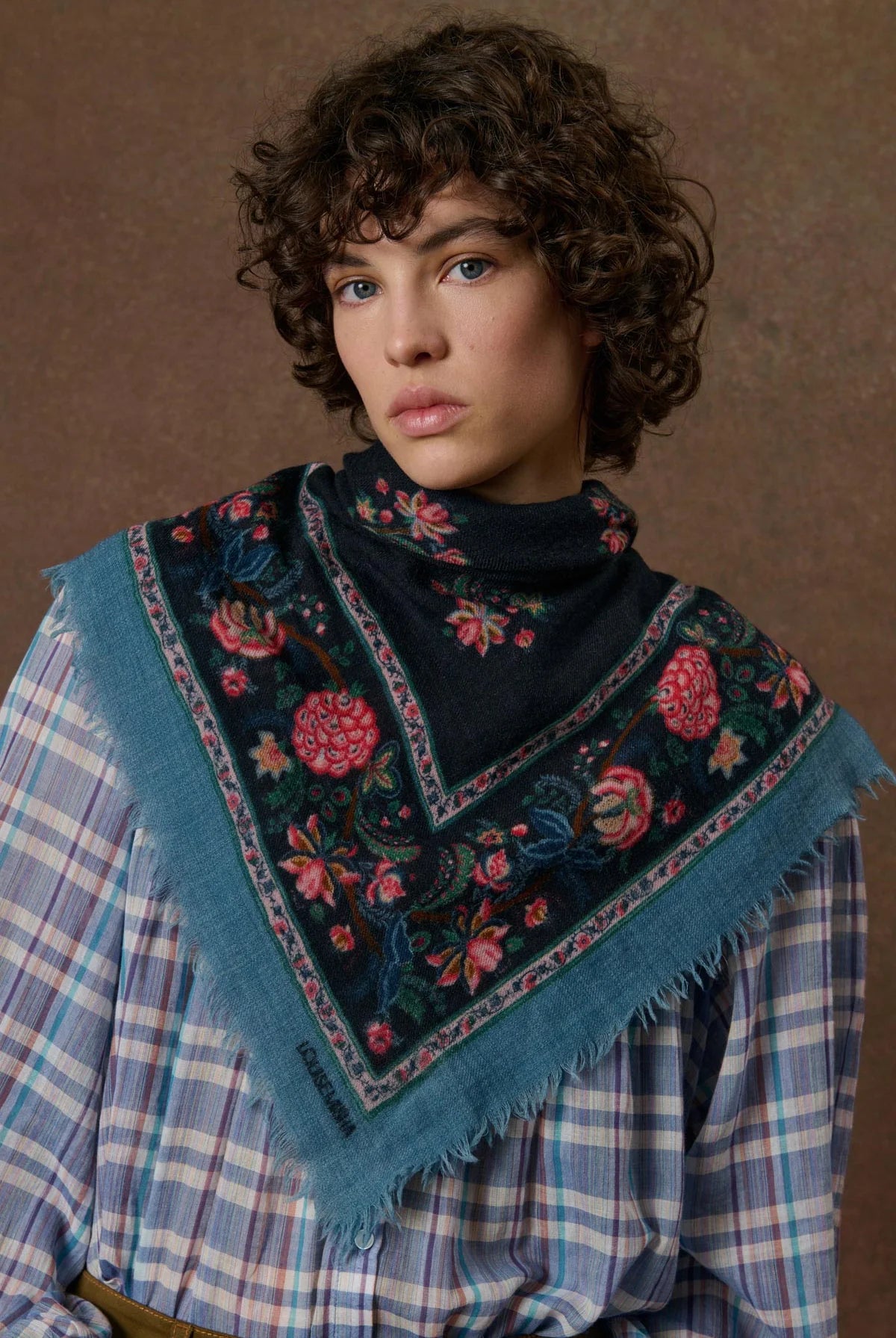 Foulard MEKNESS bleu marine LOUISE MISHA