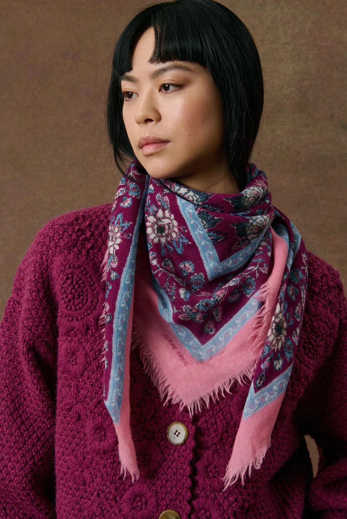 Foulard MEKNESS bordeau LOUISE MISHA