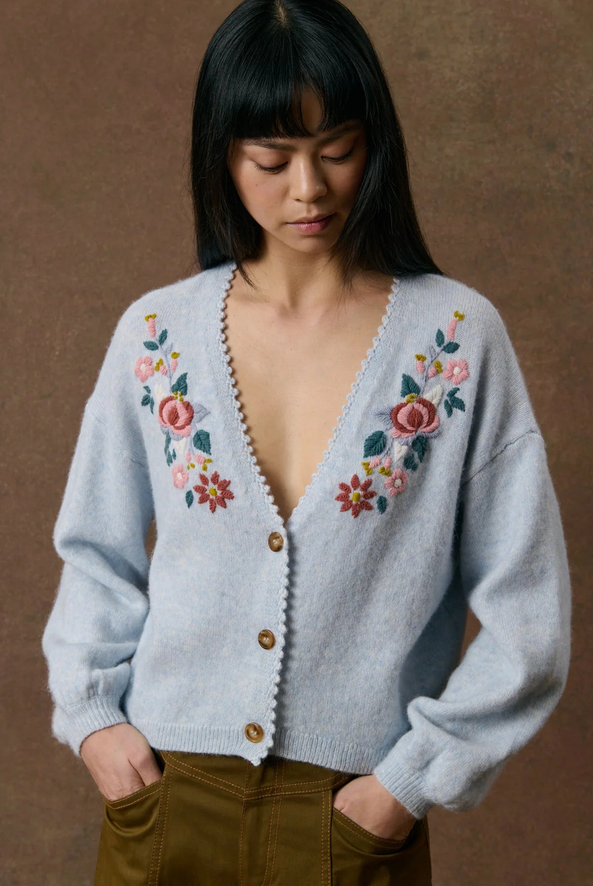 Cardigan ADULTE LUMANI Bleu LOUISE MISHA