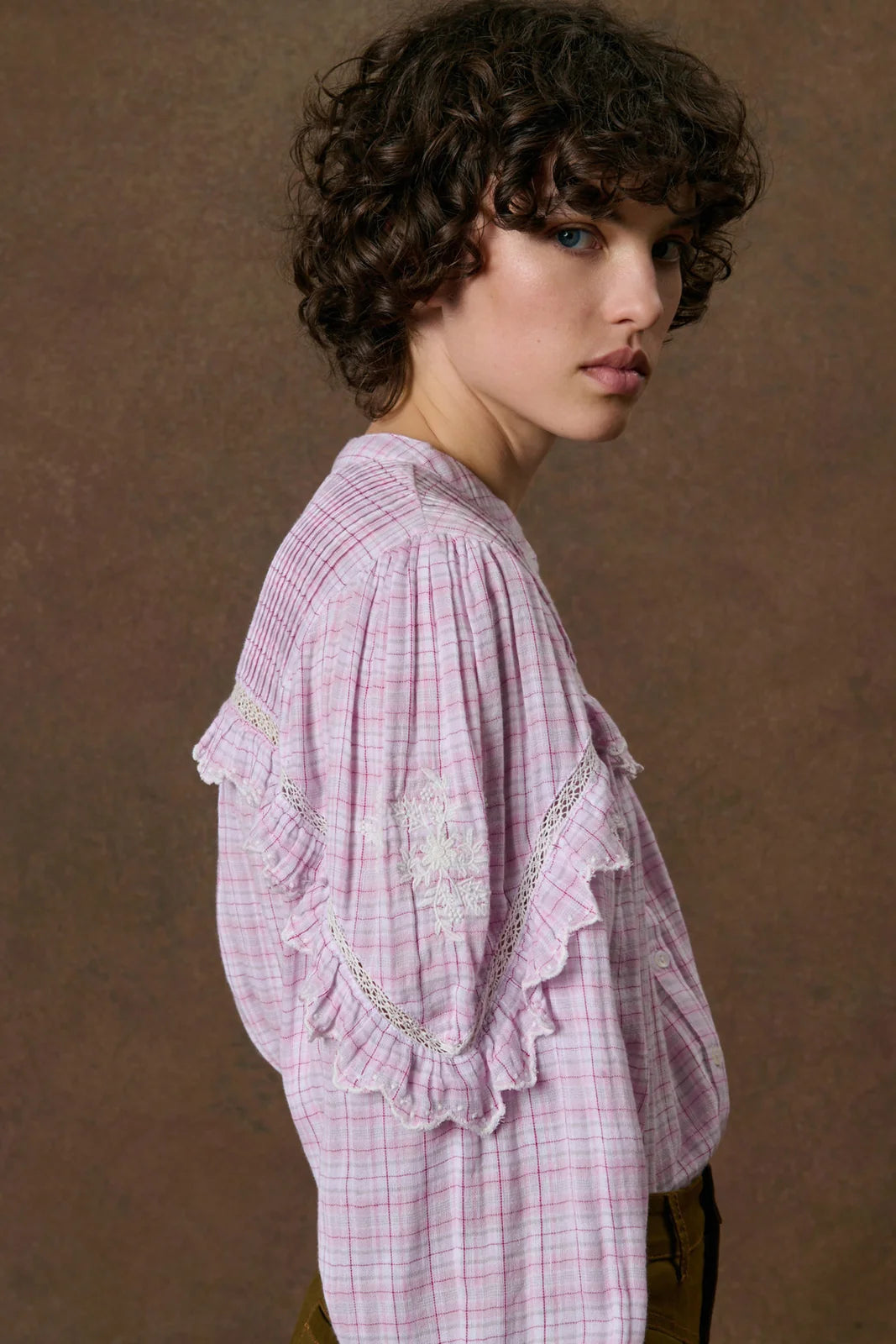 Chemisier adulte NOELIANNE rose LOUISE MISHA