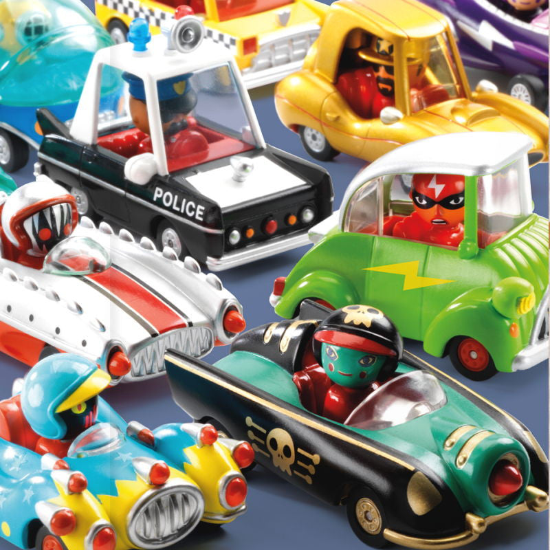 Crazy motors voiture PIRATE WHEELS DJECO