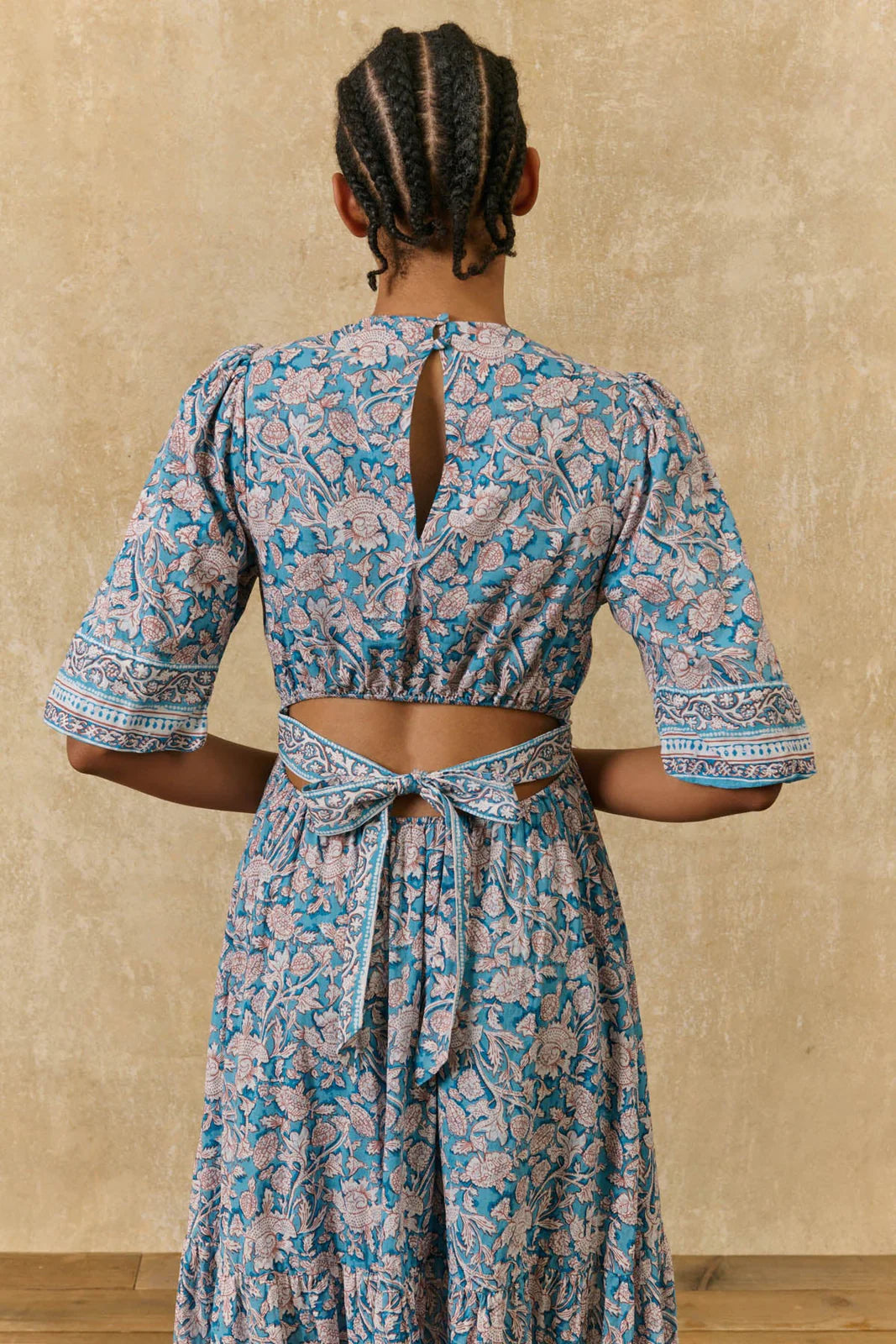 Robe ADULTE AURELIANE blue mountains avens LOUISE MISHA