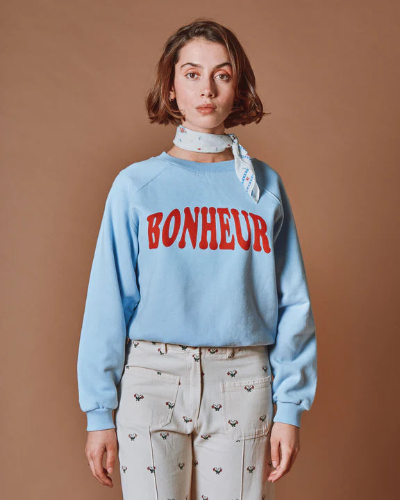 Sweat Bonheur ADULTE bleu EMILE & IDA