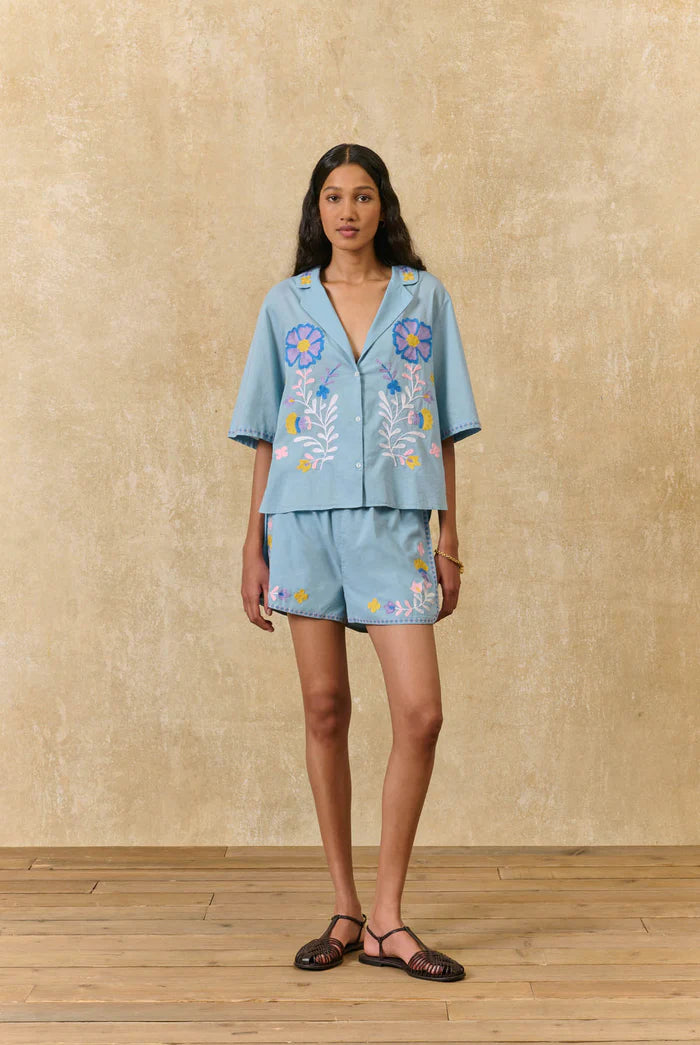 Chemise ADULTE EMILIUS stone blue LOUISE MISHA