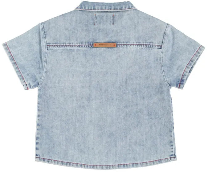 Chemise bébé DENIM bleu délavé PIUPIUCHICK