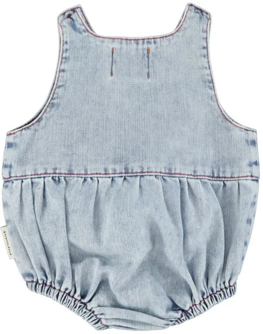 Barboteuse DENIM ETOILE bleu délavé PIUPIUCHICK