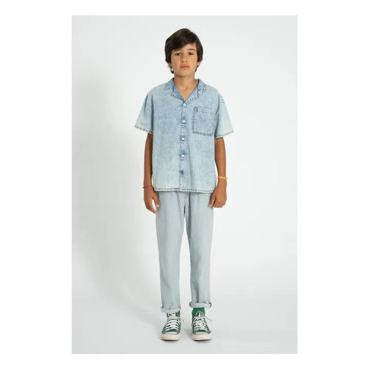 Chemise bébé DENIM bleu délavé PIUPIUCHICK