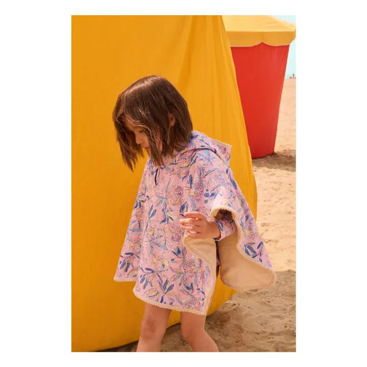 Poncho de bain MAEL pink lush paradise LOUISE MISHA