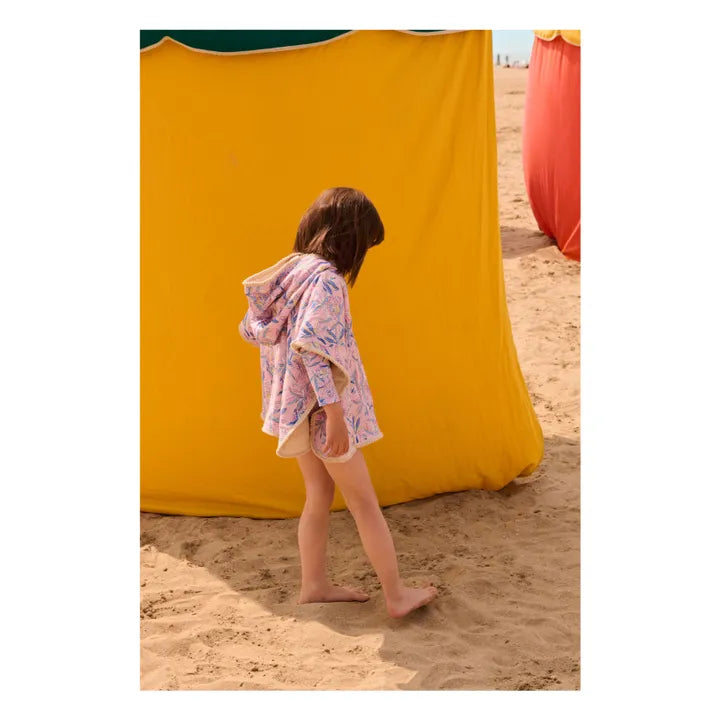 Poncho de bain MAEL pink lush paradise LOUISE MISHA