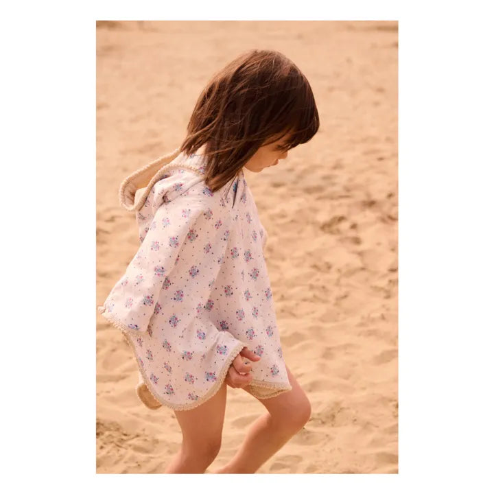 Poncho de bain MAEL cream flower dunes LOUISE MISHA