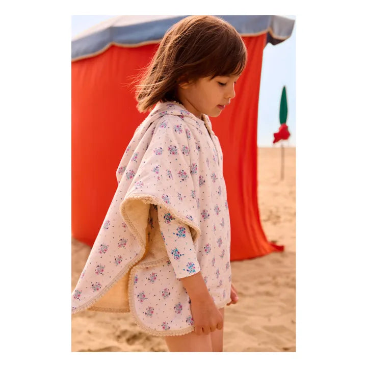 Poncho de bain MAEL cream flower dunes LOUISE MISHA