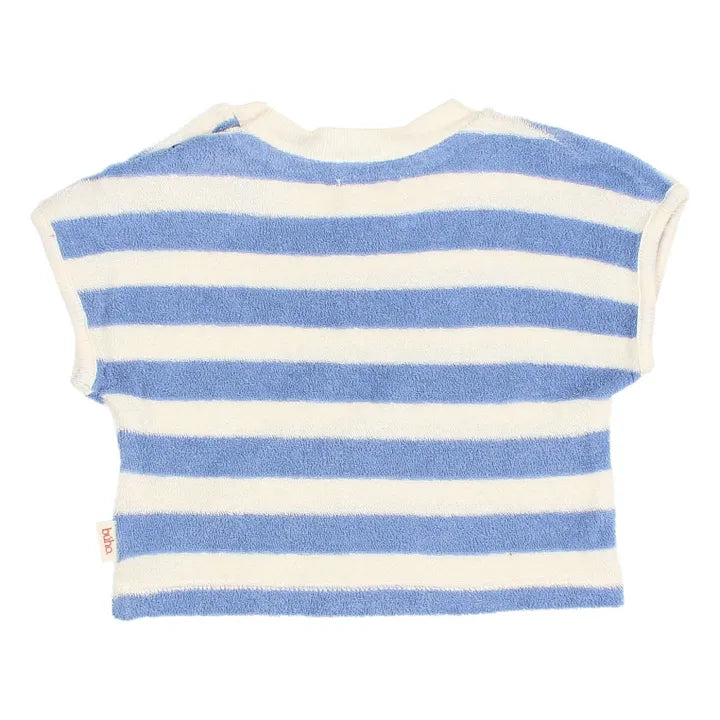 Ensemble en éponge TERRY bleu t-shirt et short BUHO