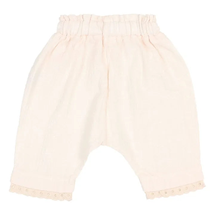 Pantalon BB dentelle cream pink BUHO