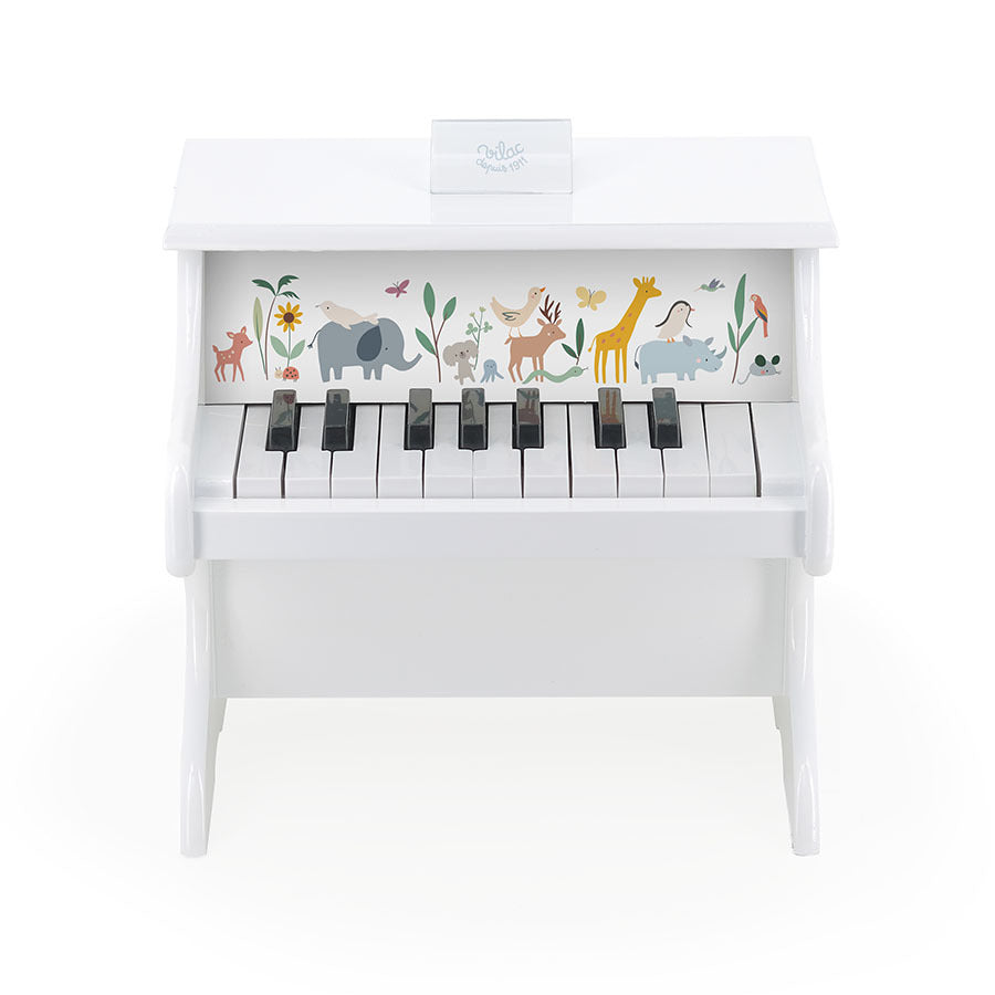 Piano blanc en bois Les animaux du monde Sarah Betz VILAC