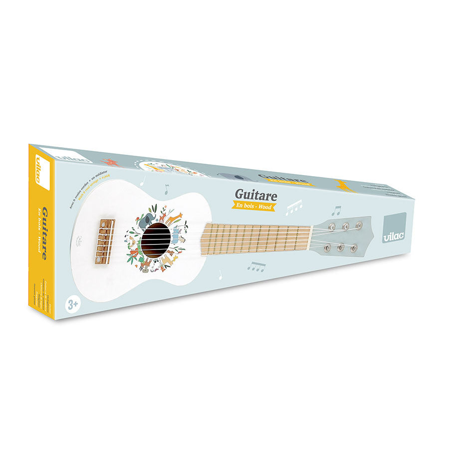 Guitare en bois blanc VILAC