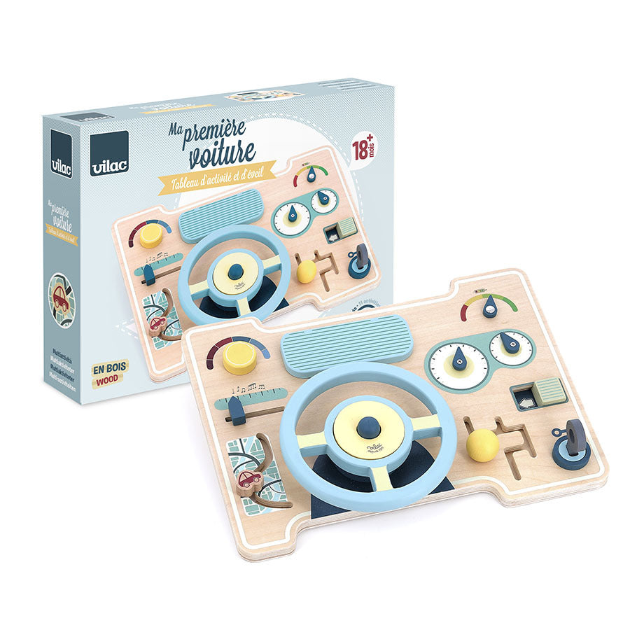 Jeu d’éveil tableau de bord multi-activités VILAC
