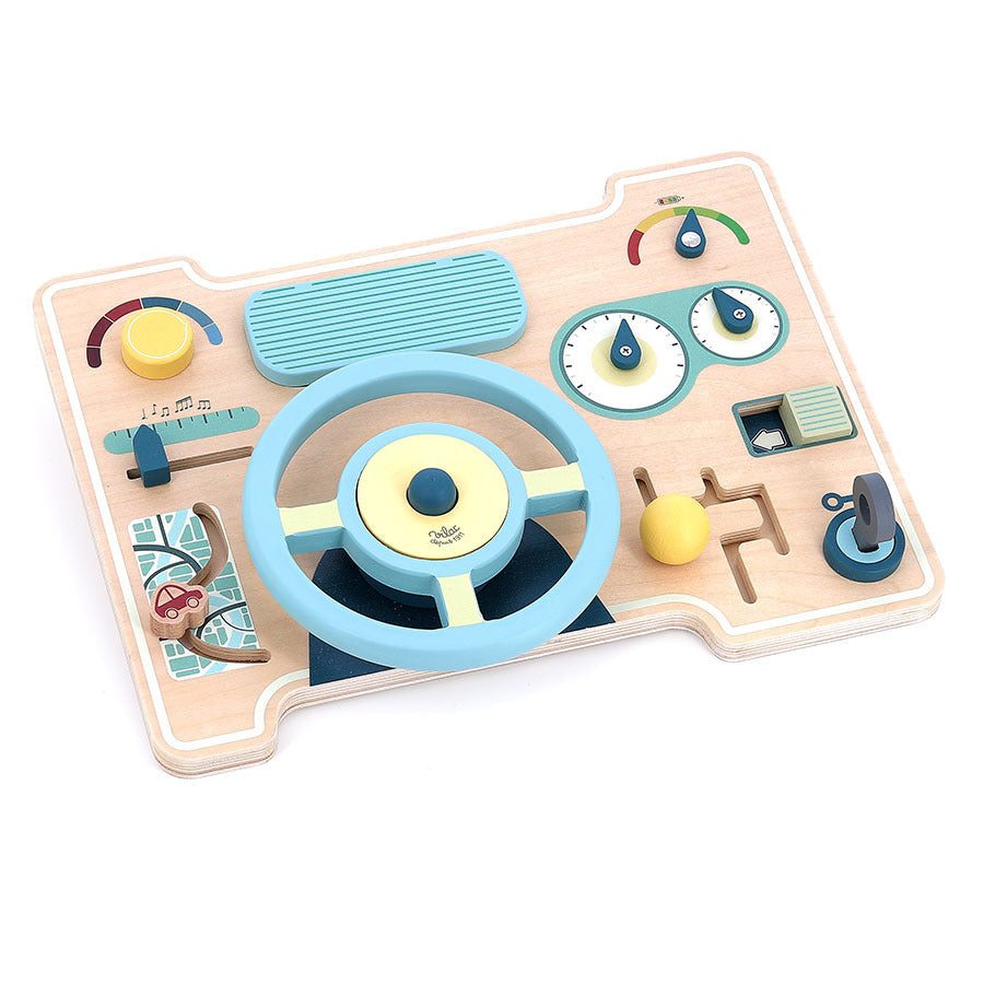 Jeu d’éveil tableau de bord multi-activités VILAC