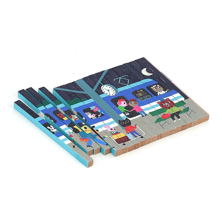 Puzzle 4 Dimensions Les transports Ingela P.Arrhenius VILAC