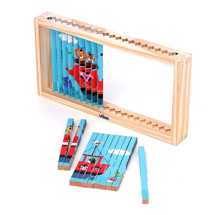 Puzzle 4 Dimensions Les transports Ingela P.Arrhenius VILAC