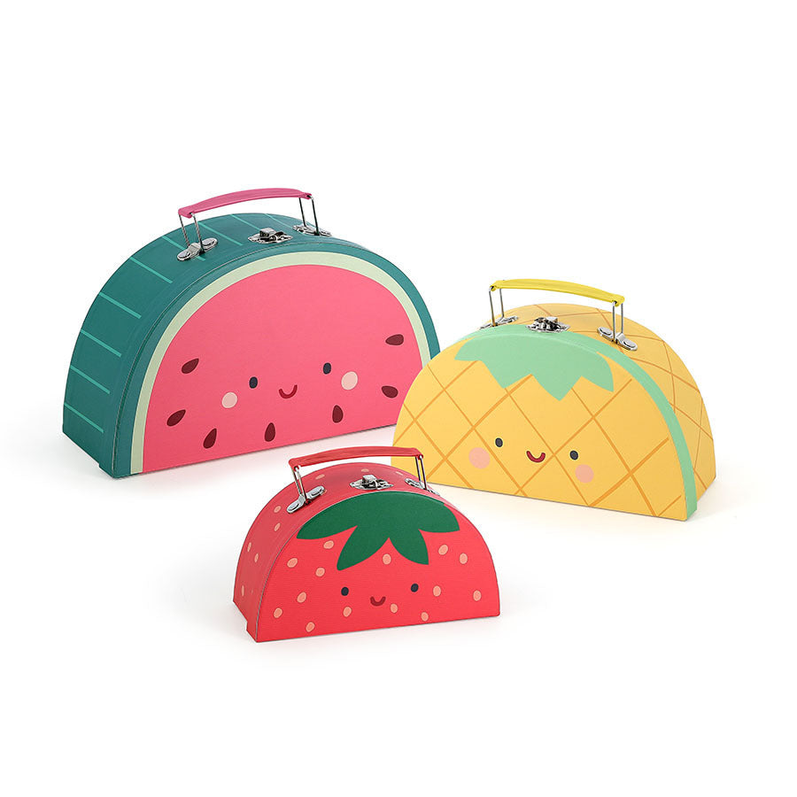 Set de 3 valisettes les fruits gourmands - Sarah Betz VILAC