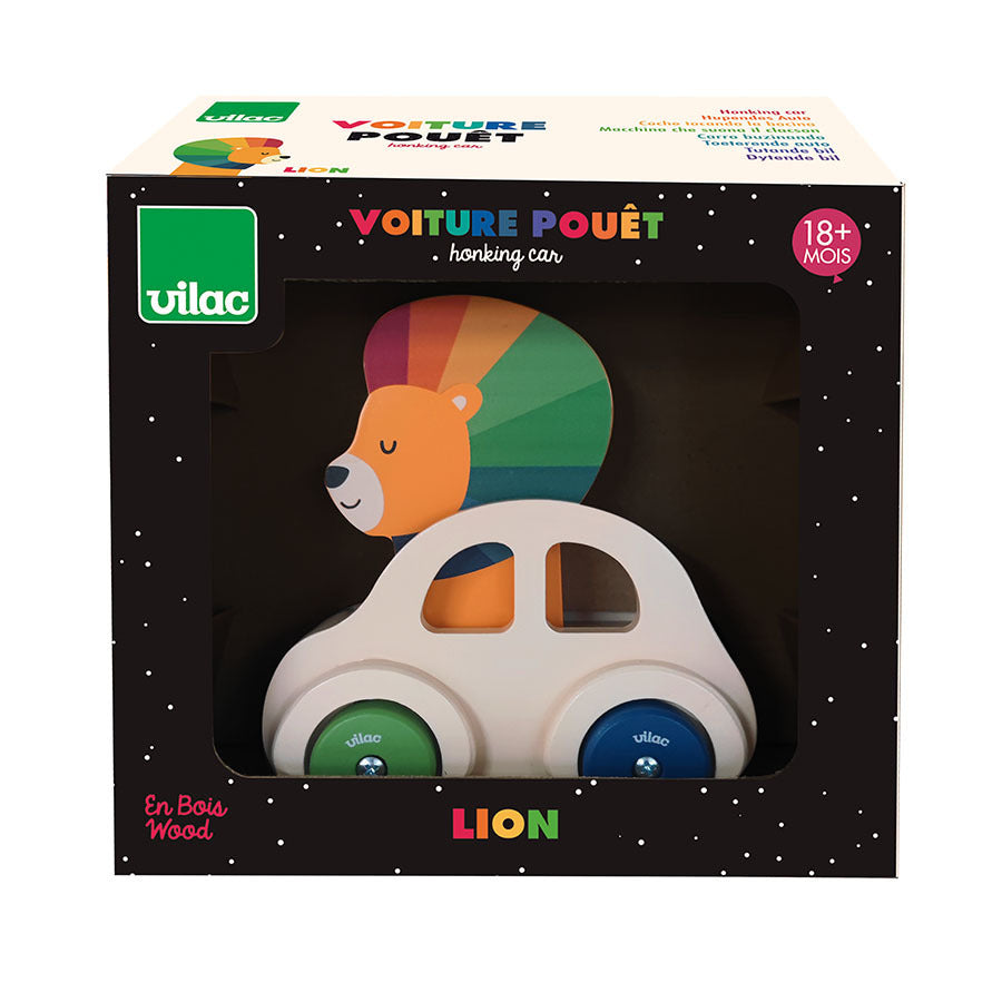 Voiture Klaxon le lion VILAC