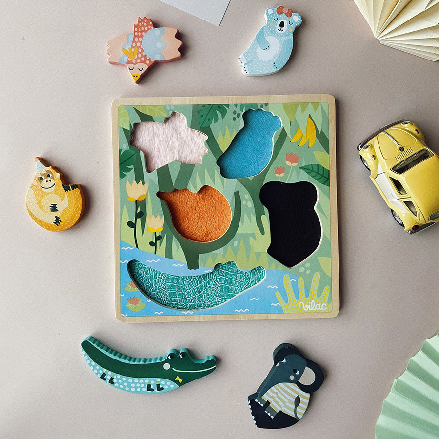 Puzzle encastrable Jungle Michelle Carlslund VILAC