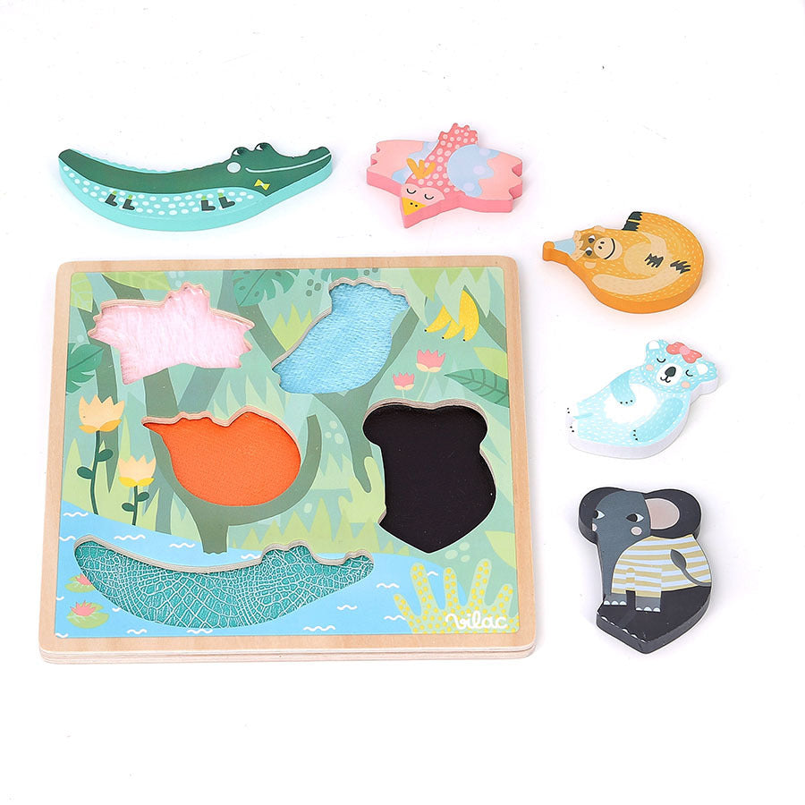 Puzzle encastrable Jungle Michelle Carlslund VILAC