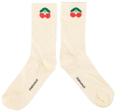 Chaussettes CERISE ecru PIUPIUCHICK
