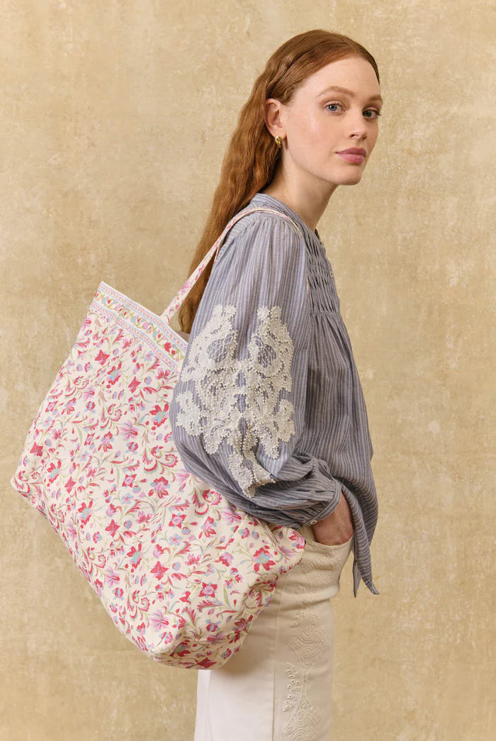 Tote bag BEVERLY cream floral haven LOUISE MISHA