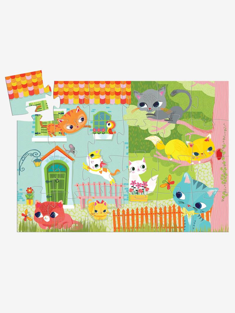 Puzzle silhouette Pachat et ses amis DJECO