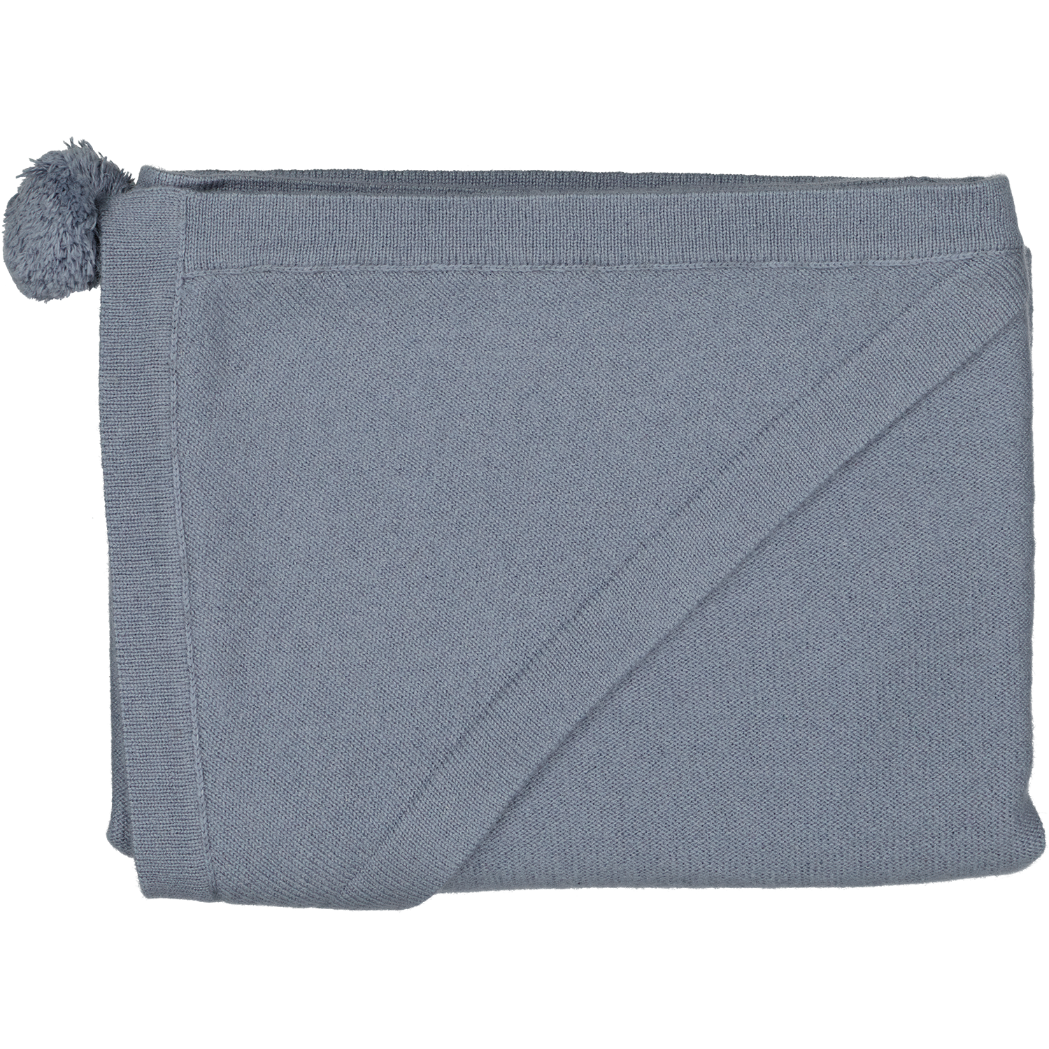 Couverture en cachemire Bleu gris