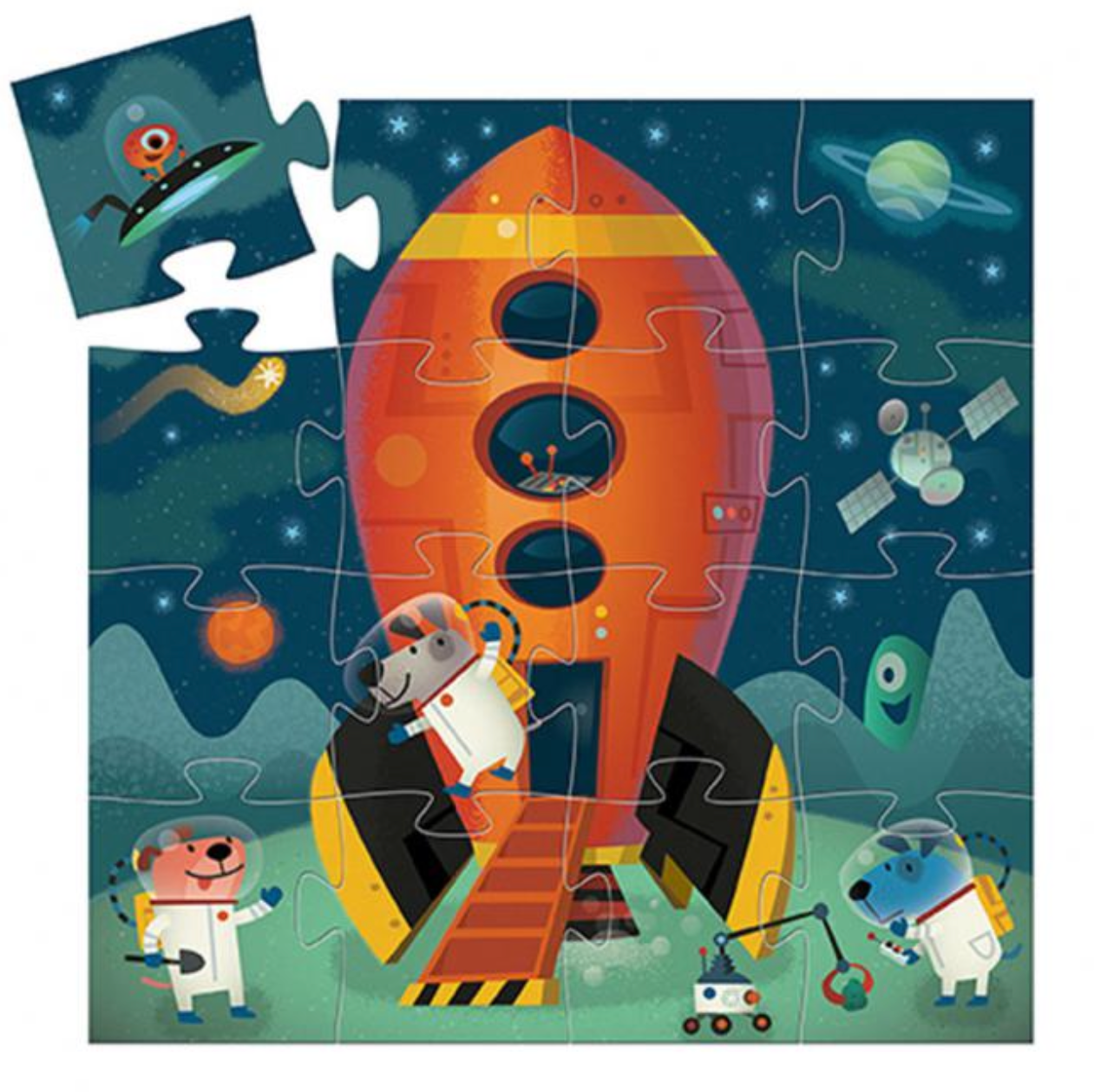 Puzzle Navette spatiale 16pcs DJECO