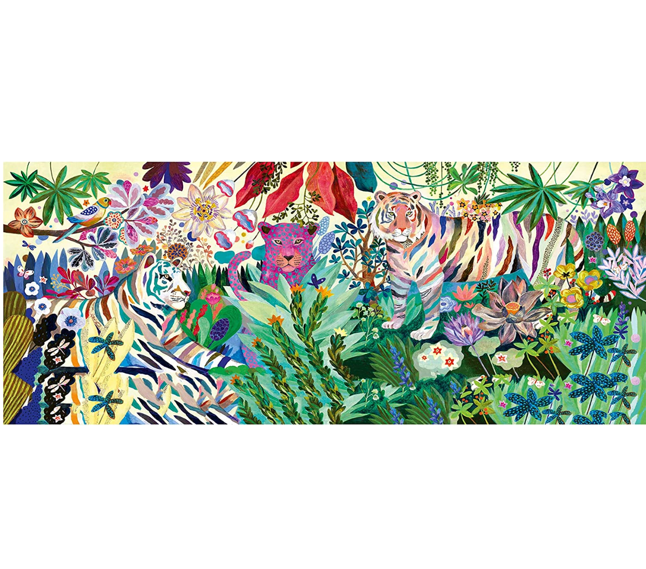 Puzzle Rainbow Tigers 1000pcs DJECO