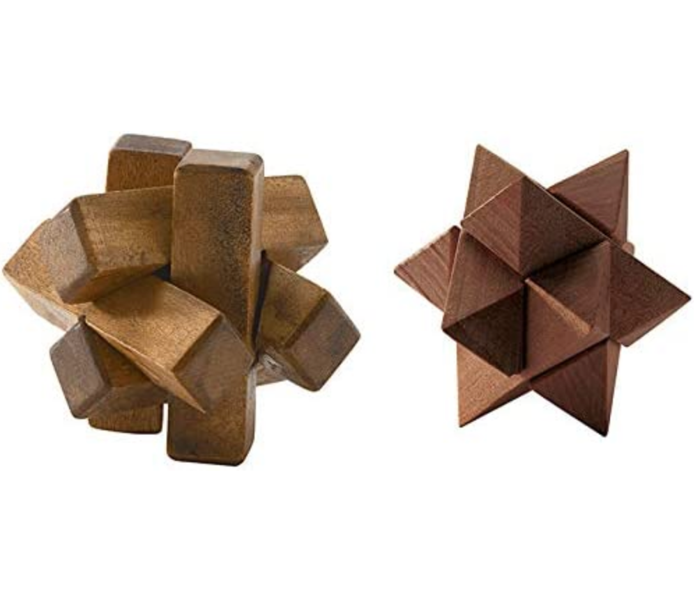 Jeu de 6 casse-têtes en bois WOODIX DJECO