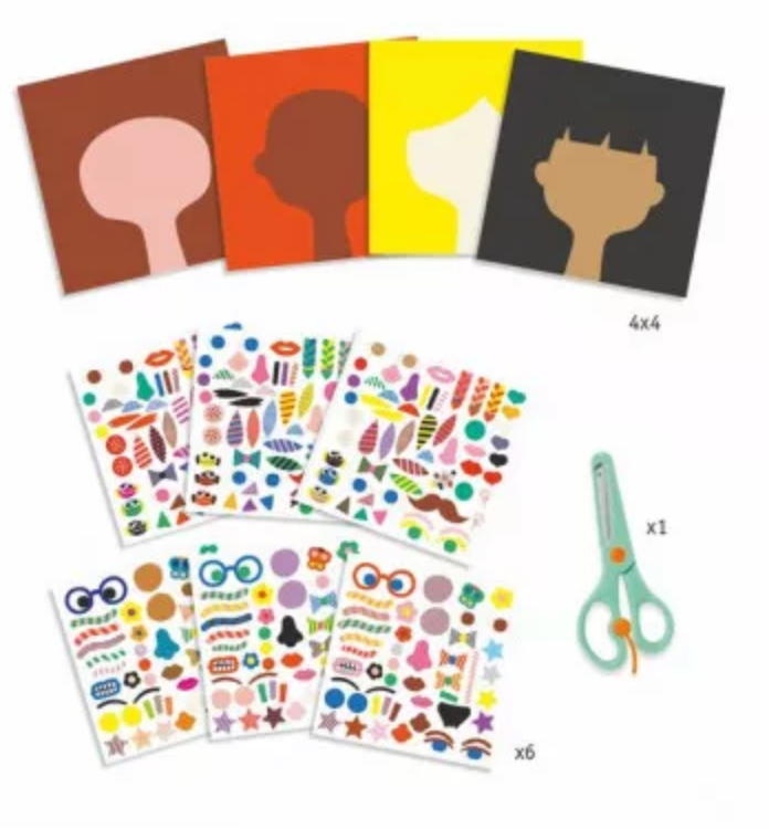 Créer avec des stickers Coiffeur DJECO