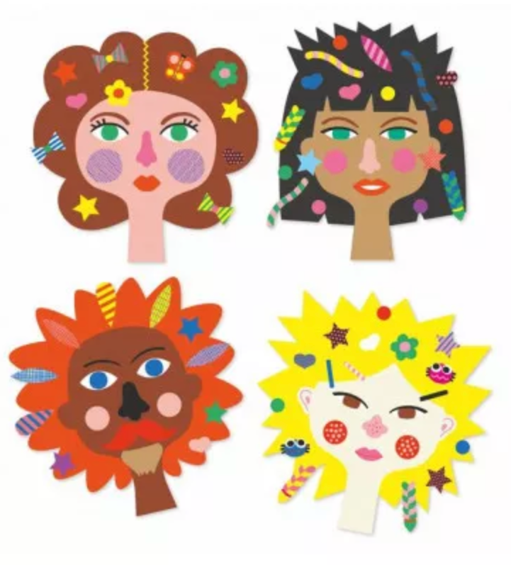 Créer avec des stickers Coiffeur DJECO
