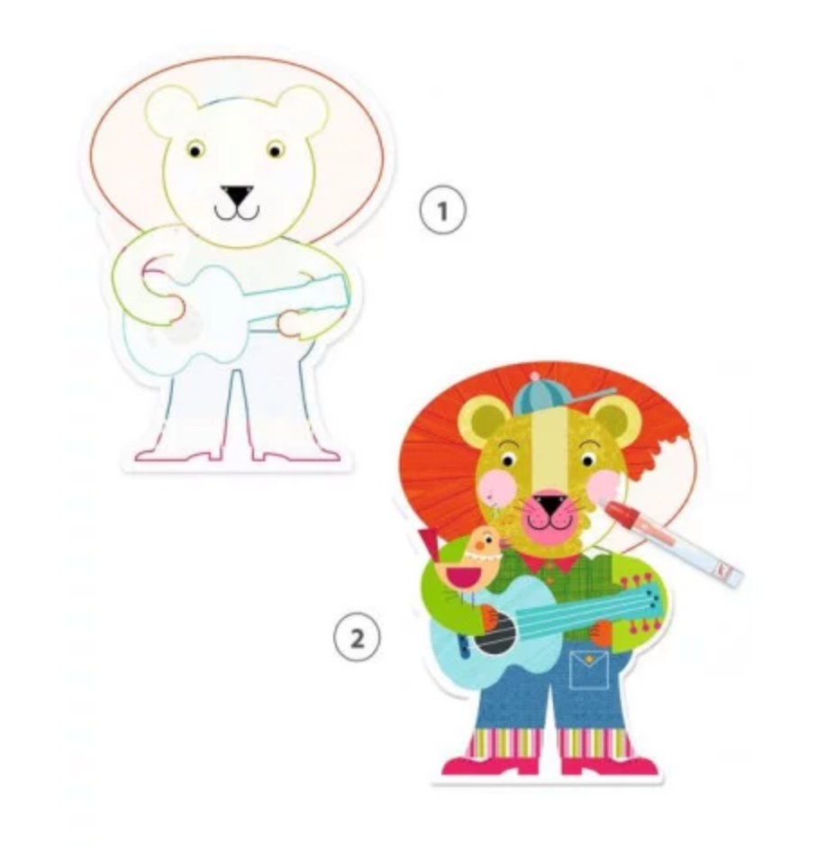 Coloriage Magique Animalo-Len DJECO